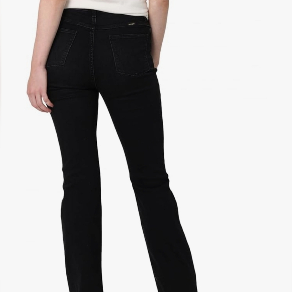 Wrangler Ladies' High-Rise Bootcut Jeans, Black, Size 16/36 - New - Picture 4 of 15